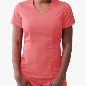 Nursing scrub set color coral 🪸